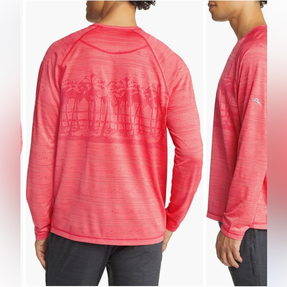 NWT Tommy BAHAMA Palm Boulevard IslandZone® Long-Sleeve Crew - Picture 3 of 8